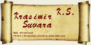 Krasimir Suvara vizit kartica